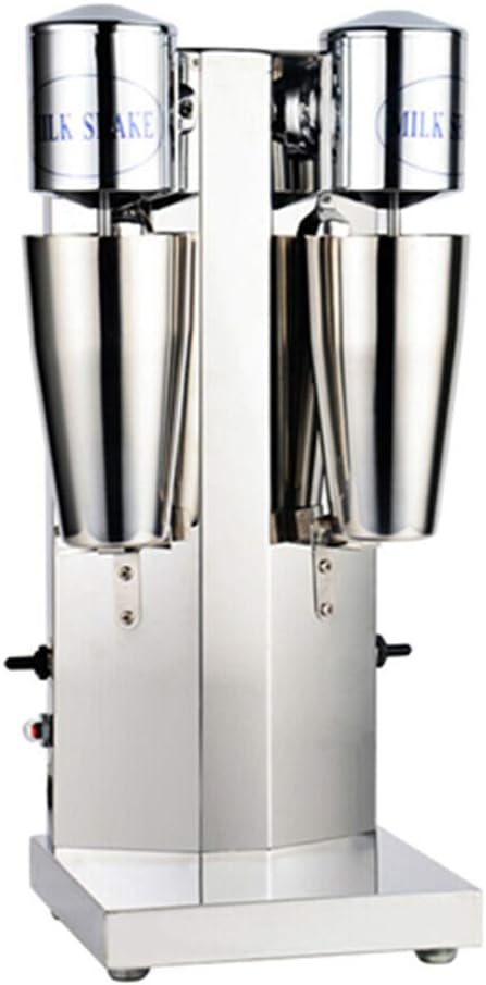 Milkshake Maker 180W+180W Electric Milkshake Machine Drink Mixer Smoothie Maker Blender, 18000RPM, Commercial Home Use (Double Head)