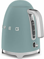 Load image into Gallery viewer, SMEG KLF03 7 Cup Electric Water Kettle, Retro-Style, Soft-Opening Lid, Auto Shut-Off, 360° Swivel Base – Jade
