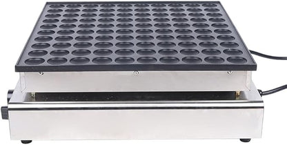 100PCS Mini Dutch Pancake Baker, Electric Waffle Maker Machine Nonstick, Poffertjes Maker Dorayaki Baker 1.8 Inches for Home and Restaurants, 110V, 3400W