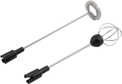 Portable USB Electric Milk Frother, Stainless steel Rechargeable Foam Maker For Coffee for Egg Whisk Mixer Handheld Kitchen Tool