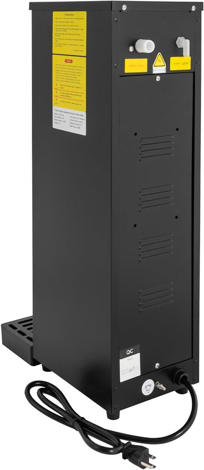 110V 2500W Commercial Milk Frother,Automatic Steam Boiling Water Machine with LED Display, 15L/3.96gal Boiling Water Frothing Machine Milk Foam Maker for Espresso Coffee