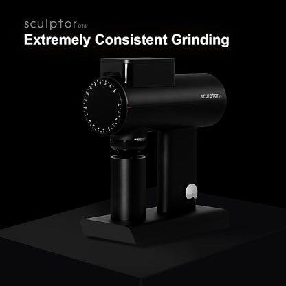 TIMEMORE Sculptor 078 Turbo Burr Coffee Bean Grinder, Electric Grinder with Stepless Coarseness Adjustment, Only Suitable for Pour over - Black