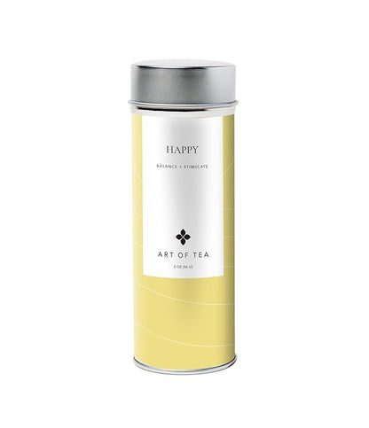 Art of Tea | Happy 2oz | Artisan Jasmine Green Tea Loose Leaf Tin