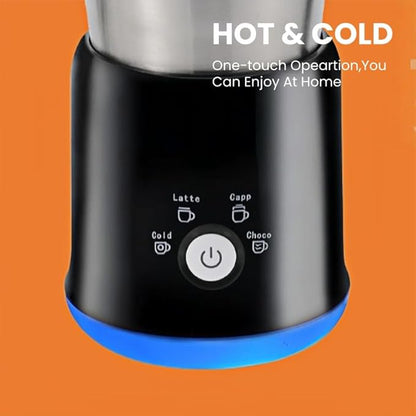4-in-1 Electric Frother and Steamer,23.67oz/700ml Automatic Hot and Cold Foam Maker and Milk Warmer,Large Capacity Coffee Frother For Latte,Cappuccino,Mocha, Hot Chocolate