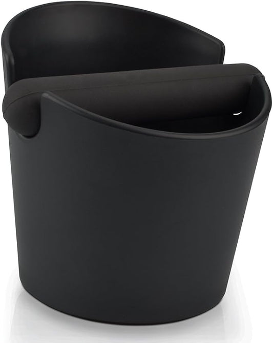 HOMEE Coffee Knock Box 4.8 Inch Shock-Absorbent Durable Barista Style Knock Box With Removable Knock Bar and Non-Slip Base Gift (Round)