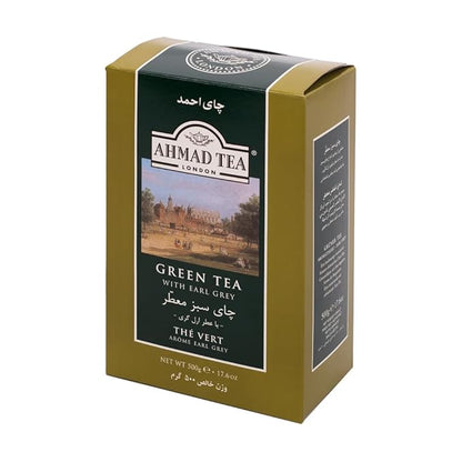 Ahmad Tea Green Tea, Earl Grey Loose Tea, 500 Gram
