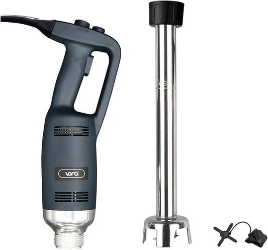 VONCI 500W Commercial Immersion Blender Handheld, 20" 304 Removable Shaft, Heavy Duty Stick Blender with Variable Speed 6000-20000RPM, Long Hand Mixer for Professional Kitchen Use.