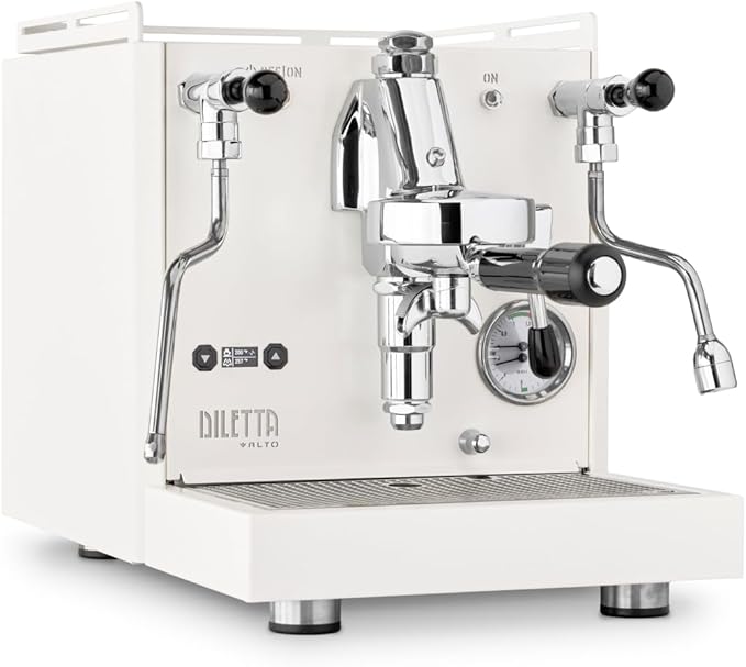 Diletta Alto Espresso Machine | Dual Boiler | PID | Shot Timer | Adjustable OPV | (White)