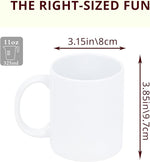Load image into Gallery viewer, 11oz White Ceramic Sublimation Coffee Mug Blank White, Case of 6