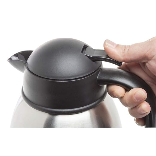 HUBERT Coffee Cream Server with Etched Soy Milk Imprint 1.9 L Stainless Steel