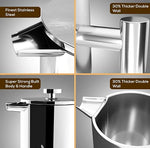 Load image into Gallery viewer, Utopia Kitchen Stainless Steel French Press Coffee Maker 50 Oz, French Press Tea Maker, Cold Brew Portable Travel Coffee Presses, Tea Press Gifts Silver