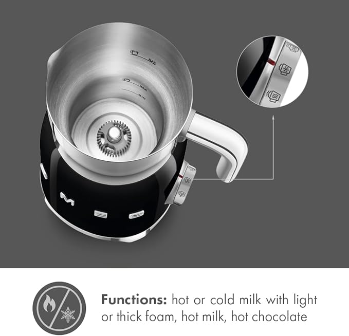 Smeg Milk Frother Black