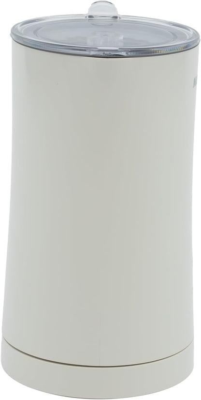 Milk Frother, 4 in 1 Electric Milk Steamer,11.84oz/350ml Automatic Warm and Cold Foam frother for Coffee, Latte, Macchiato, Cappuccino, Hot Chocolate,From the Makers of Mophom 400W,Off White