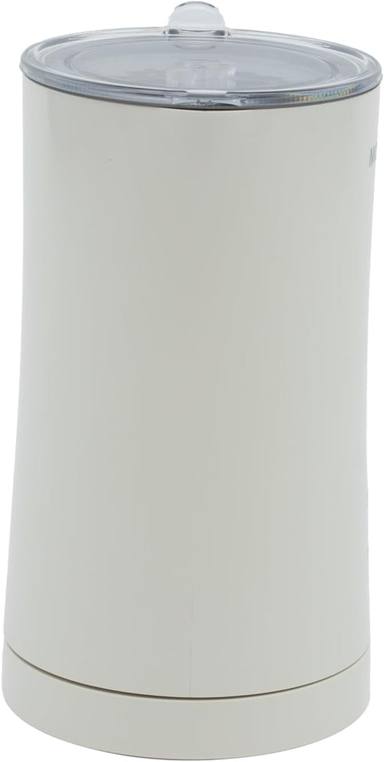 Milk Frother, 4 in 1 Electric Milk Steamer,11.84oz/350ml Automatic Warm and Cold Foam frother for Coffee, Latte, Macchiato, Cappuccino, Hot Chocolate,From the Makers of Mophom 400W,Off White