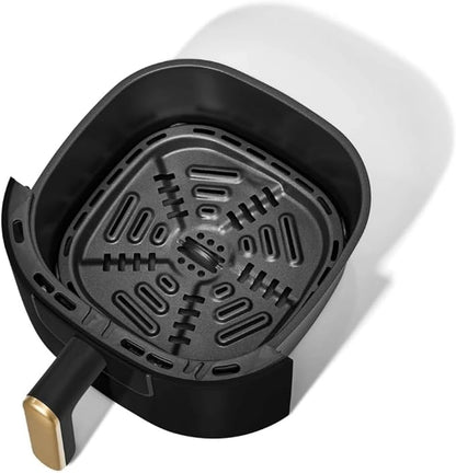 Beautiful 3-Quart Digital Air Fryer with TurboCrisp Technology by Drew Barrymore – 4 Preset Functions, 1200W Power, Non-Stick Coating, Dishwasher Safe Basket (Black Sesame)