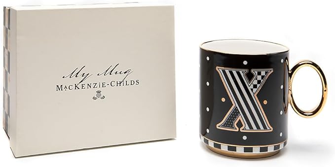 MACKENZIE-CHILDS My Mug, Decorative Ceramic Coffee Mug with Handle, X