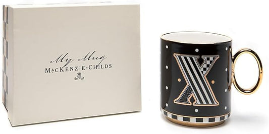 MACKENZIE-CHILDS My Mug, Decorative Ceramic Coffee Mug with Handle, X