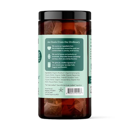 Paromi Detox With Me Rooibos Organic Tea Organic Herbal Tea, Signature Jar, 15 Count