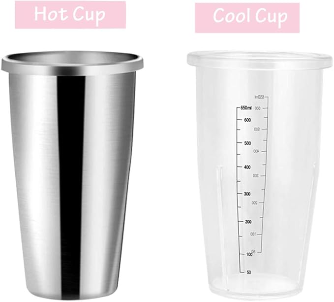 DNYSYSJ Electric Milkshake Maker Machine 2 Cup Commercial Blender for Shakes and Smoothies Stainless Steel Ice Cream Drink Mixer Blender