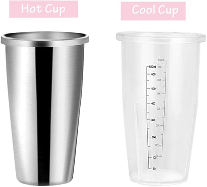 DNYSYSJ Electric Milkshake Maker Machine 2 Cup Commercial Blender for Shakes and Smoothies Stainless Steel Ice Cream Drink Mixer Blender