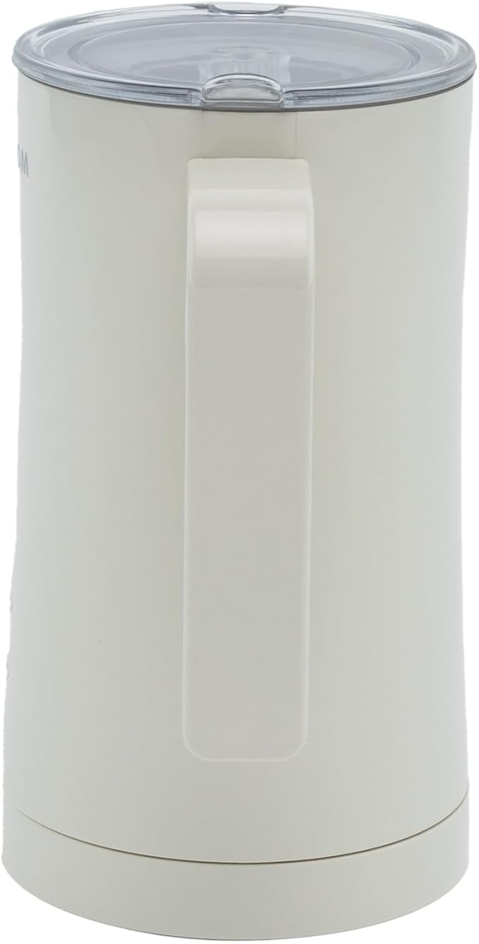 Milk Frother, 4 in 1 Electric Milk Steamer,11.84oz/350ml Automatic Warm and Cold Foam frother for Coffee, Latte, Macchiato, Cappuccino, Hot Chocolate,From the Makers of Mophom 400W,Off White