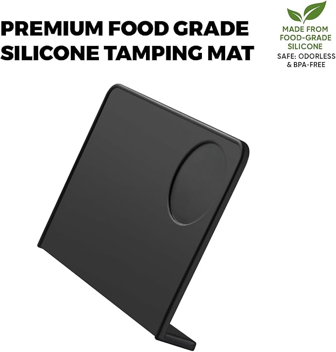 Espresso Tamping Mat – Emptycolor Coffee Tamper Mat for Espresso Machine, Food Grade Silicone Tamp Mat, Heat Resistant, Waterproof Espresso Rubber Mat for Portafilter Station