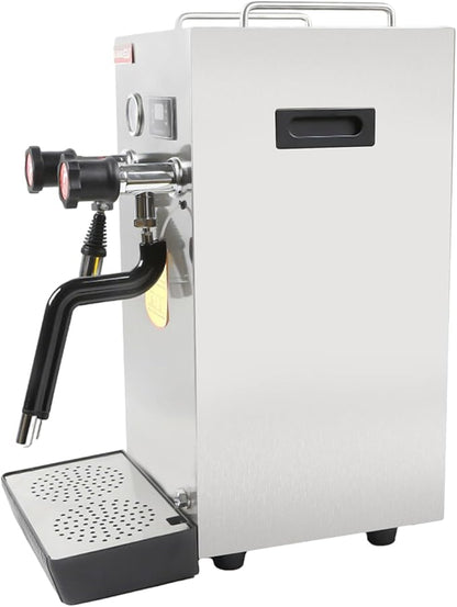 Commercial Milk Frother and Steamer, 8L/270 oz Large Capacity, 110V 2500W Electric Milk Foam Maker Automatic Bubble Water Boiling Machine Stainless Steel Frothing Machine Commercial Milk Steamer