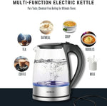 Load image into Gallery viewer, Azeus 1.8L Electric Kettle CX-817 - Fast Boil, Auto Shut-Off, Boil-Dry Protection, 360° Swivel Base - Stainless Steel Water Boiler for Tea, Coffee, and Hot Water