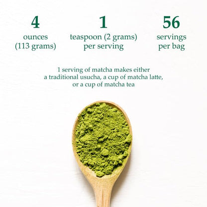 Ovida Premium Organic Matcha Green Tea Powder – Antioxidant Superfood, Authentic Matcha Powder for Lattes, Smoothie & Shakes, Energy & Focus, 100% Pure, Unsweetened, Vegan, Gluten-Free, 4oz (113g)