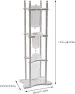 Load image into Gallery viewer, Cold Brew Drip Coffee Maker, 2500ml/84.54oz Ice Coffee Brewer Machine Dripper Pot Cold-Drip Coffee Tower with Glass Container Wood Stand for Home Office