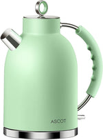 Load image into Gallery viewer, Electric Kettle ASCOT, Tea Kettle Hot Water Kettle Stainless Steel Kettle 1.5L 1500W Retro Tea Heater &amp; Boiling Water, Auto Shut-Off and Boil-Dry Protection (Matte Green)