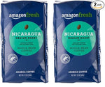 Load image into Gallery viewer, AmazonFresh Direct Trade Nicaragua Whole Bean Coffee, Medium Roast, 12 Ounce (Pack of 2)