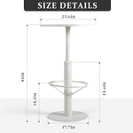 Load image into Gallery viewer, 41.3inch High Cocktail Table for Party Modern Tall Pub Table Industrial Snack Table in Home Office Rustic Metal Breakfast Table in Kitchen Dining Room