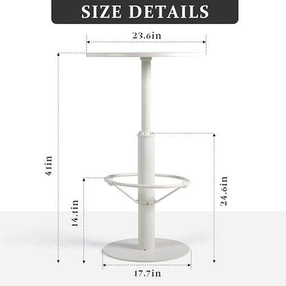 41.3inch High Cocktail Table for Party Modern Tall Pub Table Industrial Snack Table in Home Office Rustic Metal Breakfast Table in Kitchen Dining Room