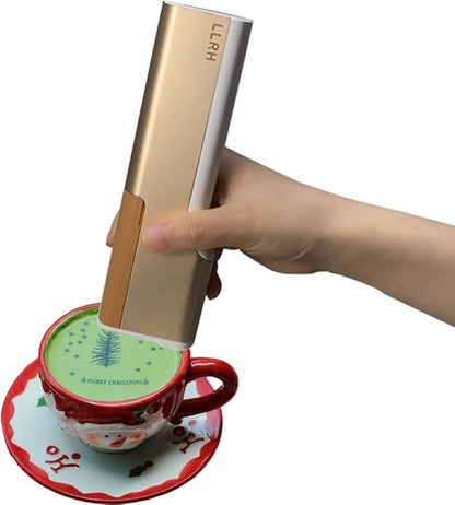 LLRH Latte Art Food Printpen DIY Image for Coffee Beer Cocktails Macaron Cookie, Bluetooth, for Home, Small Shops (DarkGreen)
