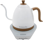 Load image into Gallery viewer, Brewista Artisan Electric Gooseneck Kettle, Water Boiler with LCD Panel, Precise Temperature Control, Fast Boiling and Keep Warm Settings for Pour-Over Coffee &amp; Tea, Café, 1 Liter (Pearl White Base)