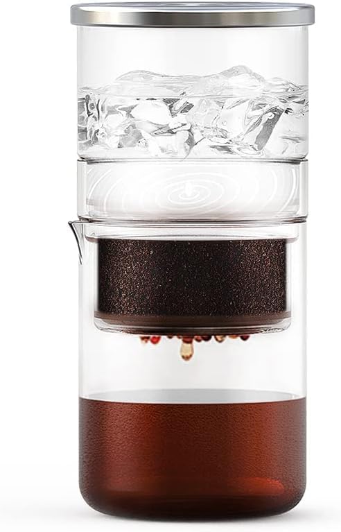 2-in-1 Cold Brew Dripper Cold Brew Coffee Maker,Ice Drip Coffee Maker 300ml - Coffee maker for cold brewed coffee and tea, coffee maker for cold extraction