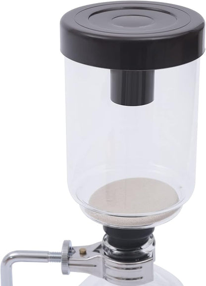 Siphon Syphon Coffee Maker Tabletop Glass Siphon Pot Syphon Coffee Maker Siphon Vacuum Coffee Maker Black (3 Cups(360ml))