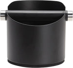 Load image into Gallery viewer, Espresso Knock Box, Stainless Steel Coffee Grounds Knock Box, With Removable Knock Bar and Non-Slip Rubber Base (Black)