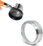 Load image into Gallery viewer, 51mm Magnetic Espresso Dosing Funnel Lightweight Aluminum Coffee Dosing Ring Compatible 51mm Portafilter (Silvery, 51mm)