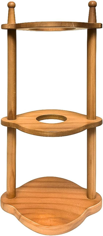 Nispira Cold Brew coffee Maker Ice Coffee Drip Machine with Advanced Slow Drip Technology Borosilicate Glass with Wood Tower, 6-8 Cup, Brown