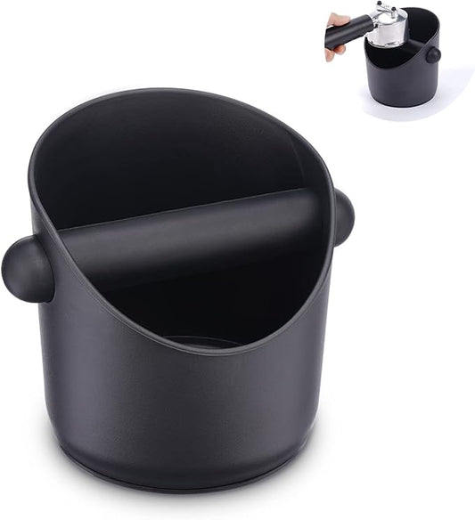 HOMEE Espresso Knock Box Coffee Grounds Container with Removable Knock Bar,Espresso Dump Bin with Non-Slip Base,Shock-Absorbent Espresso Accessories,Durable Barista Tool for Coffee Bar Kitchen Counter