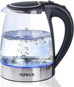 Load image into Gallery viewer, Azeus 1.8L Electric Kettle CX-817 - Fast Boil, Auto Shut-Off, Boil-Dry Protection, 360° Swivel Base - Stainless Steel Water Boiler for Tea, Coffee, and Hot Water