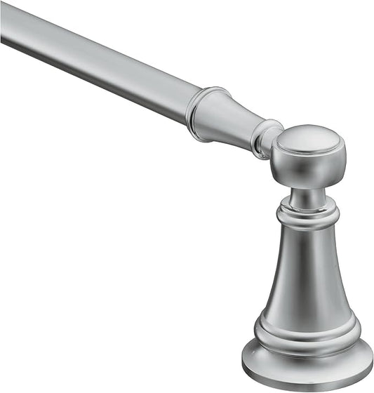 Moen YB8424CH Weymouth 24-Inch Single Towel Bar, Chrome
