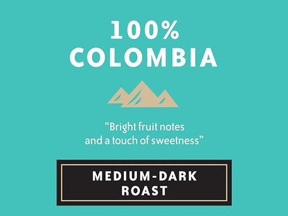 Community Coffee 100% Colombia, Medium Dark Roast Ground Coffee, 12 Ounce (Pack of 1)