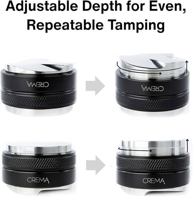 cream coffee products 58.5mm 2 in 1 tamper and distributor black beautiful espresso hand tampers