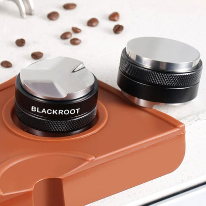 BLACKROOT 58mm Precision Coffee Distributor and Tamper,Dual Head Leveler Tool with Adjustable Depth for Consistent Espresso Puck Prep, Fits 58mm Portafilters
