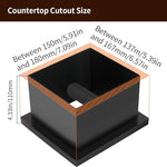 Load image into Gallery viewer, watchget Espresso Knock Box - Built-in Stainless Steel and Silicone Coffee Knock Box Chute, Detachable Rubber Rod, Square Bottomless Waste Bin for Coffee Grounds