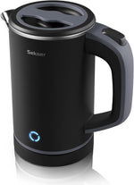 Load image into Gallery viewer, Sekaer Small Electric Tea Kettle Stainless Steel 0.8L Portable Travel Hot Water Boiler, Mini Electric Coffee Kettle with Auto Shut-Off &amp; Boil Dry Protection, Cordless Base &amp; LED Indicator
