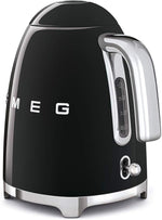Load image into Gallery viewer, SMEG 50's Retro Style Electric Water Kettle with Automatic Shutoff, Removable Base, and Water Indicator, KLF03BLUS, Black